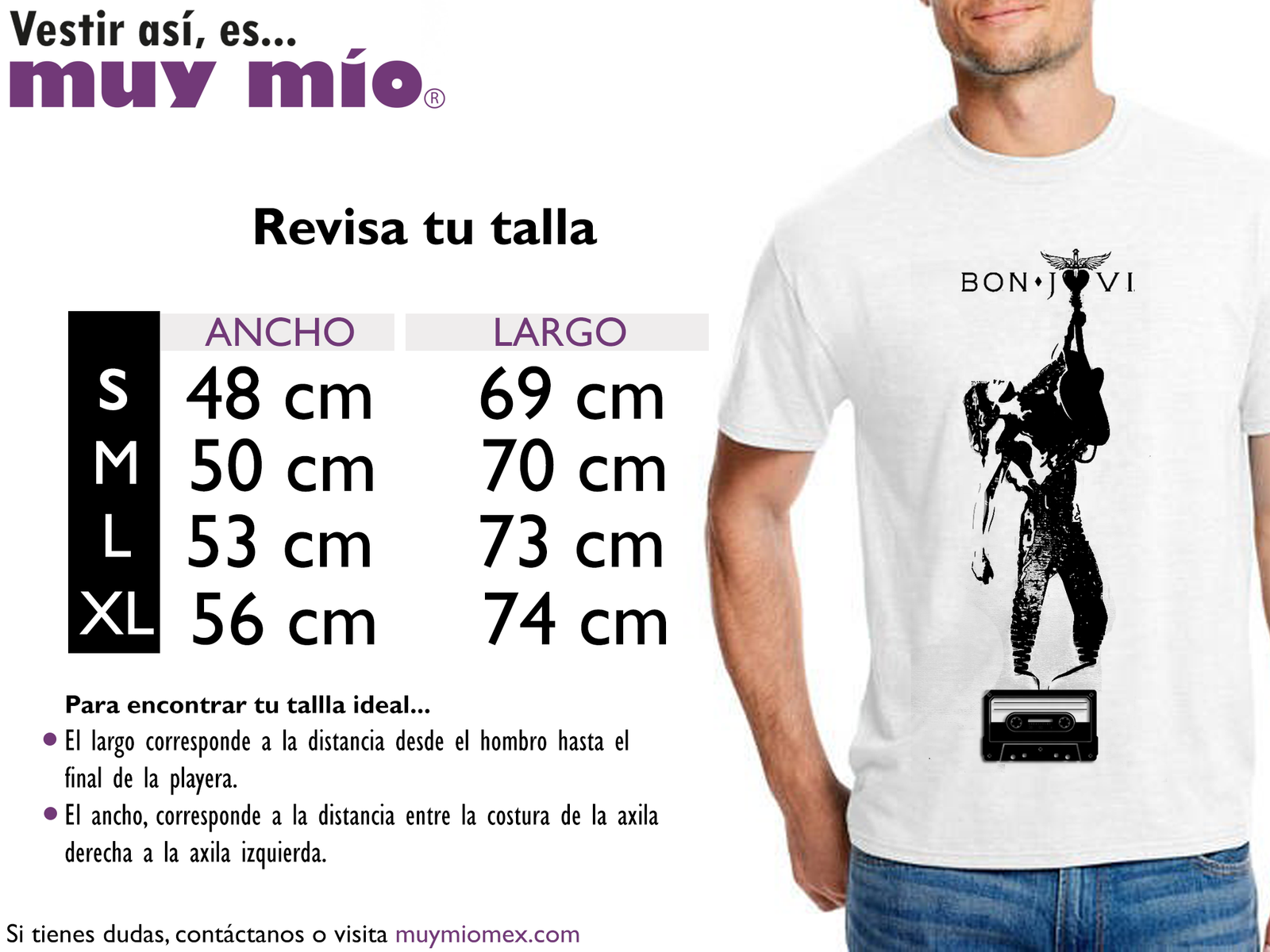 Playera Muy Mío Ilove Rock - Imagen 4