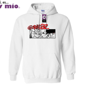 Sudadera Gorillaz Muy mio Blanca Unisex