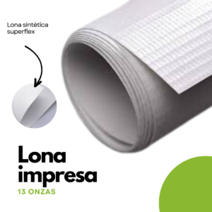 Lona 13 onzas impresa m2